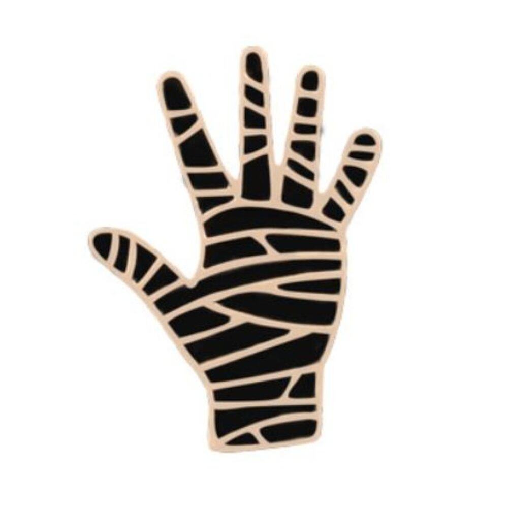 Mummy Hand Halloween Pin Brooch